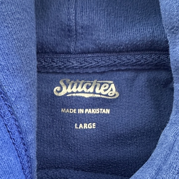 Los Angeles Dodgers Blue Pullover Hoodie with LA Logo - Picture 2 of 5